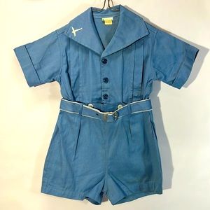STANTOGS Vintage Baby Boy 2 piece short & top Size rage says 2